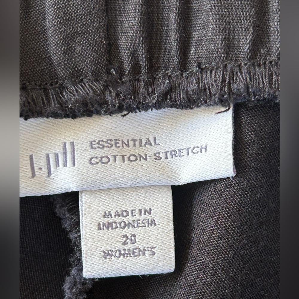 J Jill 20 Pants Black Essential Cotton Stretch - Picture 5 of 6